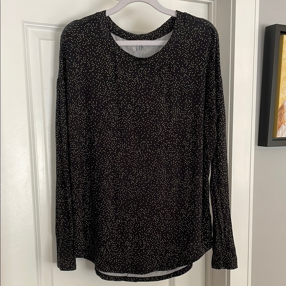 Gap Black and White Polka Dot Top - Picture 2 of 6